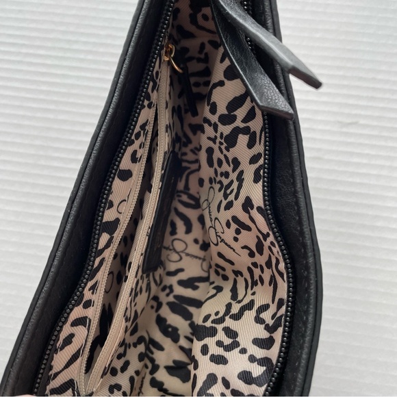 Jessica Simpson Black and Gold Mini Handbag - Picture 4 of 7